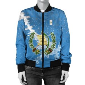 Guatemala Christmas Coat Of Arms Women Bomber Jacket X Style J78 Bomber Jacket