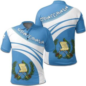 Guatemala Coat Of Arms Polo Shirt Cricket Style J5W