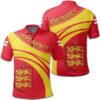 Guernsey Coat Of Arms Polo Shirt Cricket Style J5W