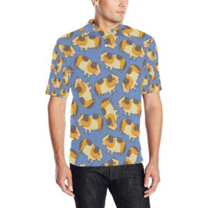 Guinea Pig Pattern Print Design 01 Men Polo Shirt