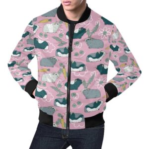Guinea Pig Print Pattern Mens Bomber Jacket