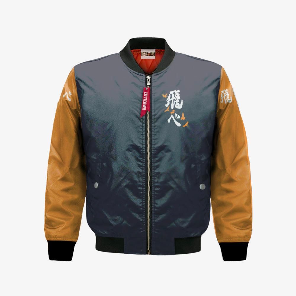 Haikyuu Fly High Karasuno Bomber Jacket Cosplay Costumes Bomber Jacket Haikyuu Fly High Karasuno Bomber Jacket Cosplay Costumes Bomber Jacket