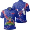 Haiti Christmas Coat Of Arms Polo Shirt X Style J78