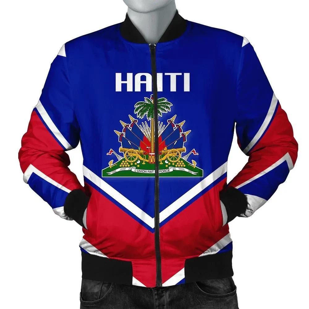 Haiti Coat Of Arms Men Bomber Jacket Lucian Style J5W Bomber Jacket Haiti Coat Of Arms Men Bomber Jacket Lucian Style J5W Bomber Jacket