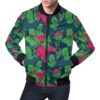 Halloween Zombie Pattern Print Mens Bomber Jacket