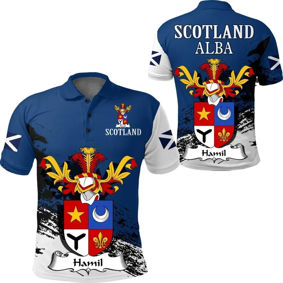 Hamil Scottish Family Crest Scotland Special Polo Shirt - Golf Shirt A7 Hamil Scottish Family Crest Scotland Special Polo Shirt - Golf Shirt A7