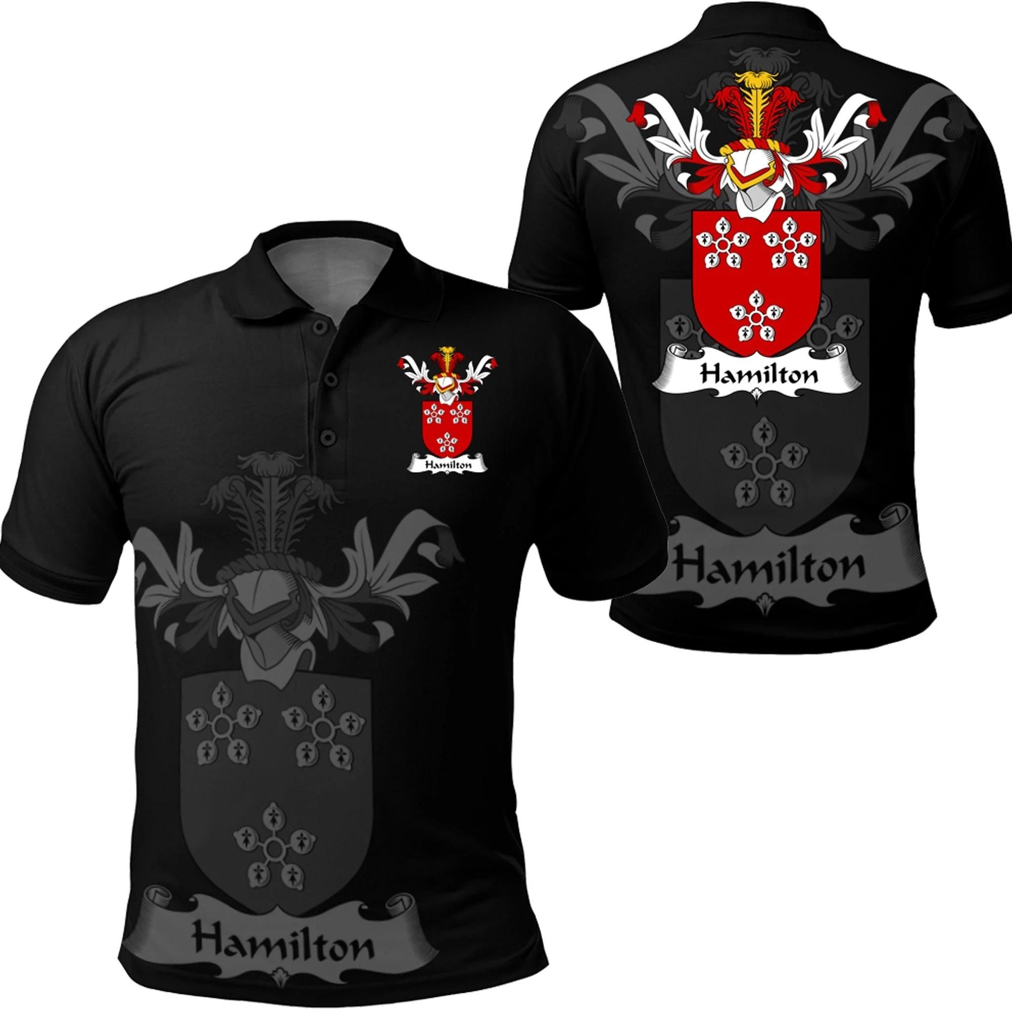 Hamilton I Family Crest Polo Shirt - Golf Shirt A7 Hamilton I Family Crest Polo Shirt - Golf Shirt A7