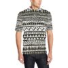 Hand Draw Tribal Aztec Men Polo Shirt