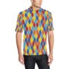 Harlequin Pattern Print Design 01 Men Polo Shirt