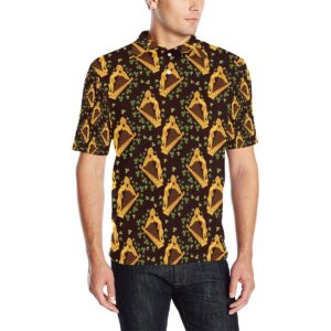 Harp Pattern Print Design 02 Men Polo Shirt