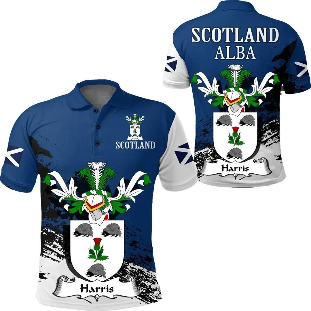 Harris Scottish Family Crest Scotland Special Polo Shirt - Golf Shirt A7 Harris Scottish Family Crest Scotland Special Polo Shirt - Golf Shirt A7