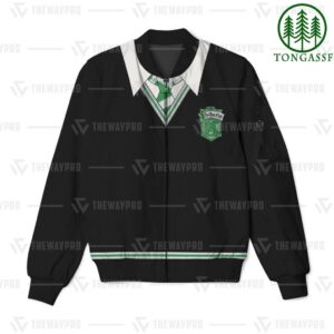 Harry Potter Slytherin uniform Bomber Jacket for Harry Potter lovers Bomber Jacket