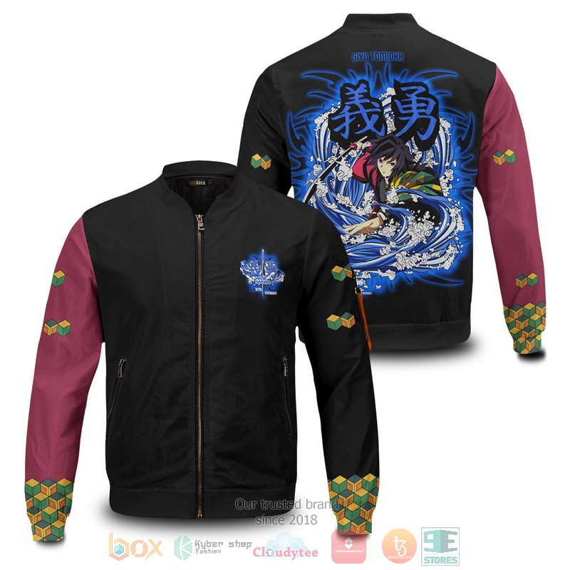 Hashira Giyu Stwear Bomber Jacket 2 Hashira Giyu Stwear Bomber Jacket 2