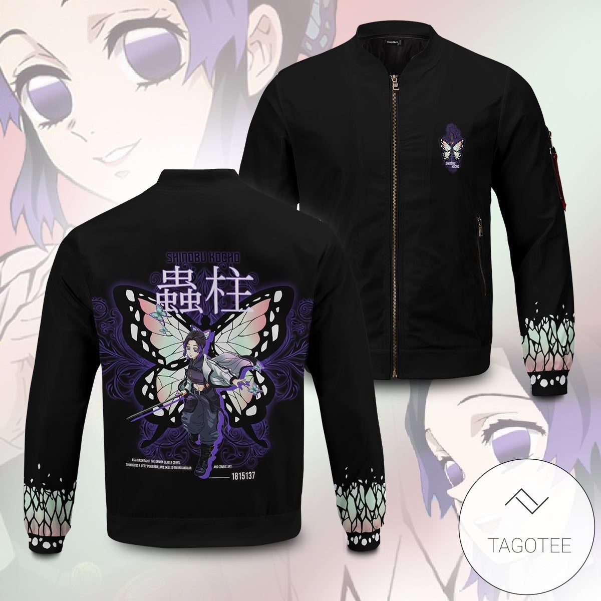 Hashira Shinobu Stwear Bomber Jacket Hashira Shinobu Stwear Bomber Jacket