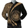 Hawaii Coat Of Arm Polynesian Men's Bomber Jacket - Circle Style 07 - AH - J1 Bomber Jacket