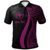 Hawaii Custom Personalised Polo Shirt Blackberry - Polynesian Tentacle Tribal Pattern - BN11