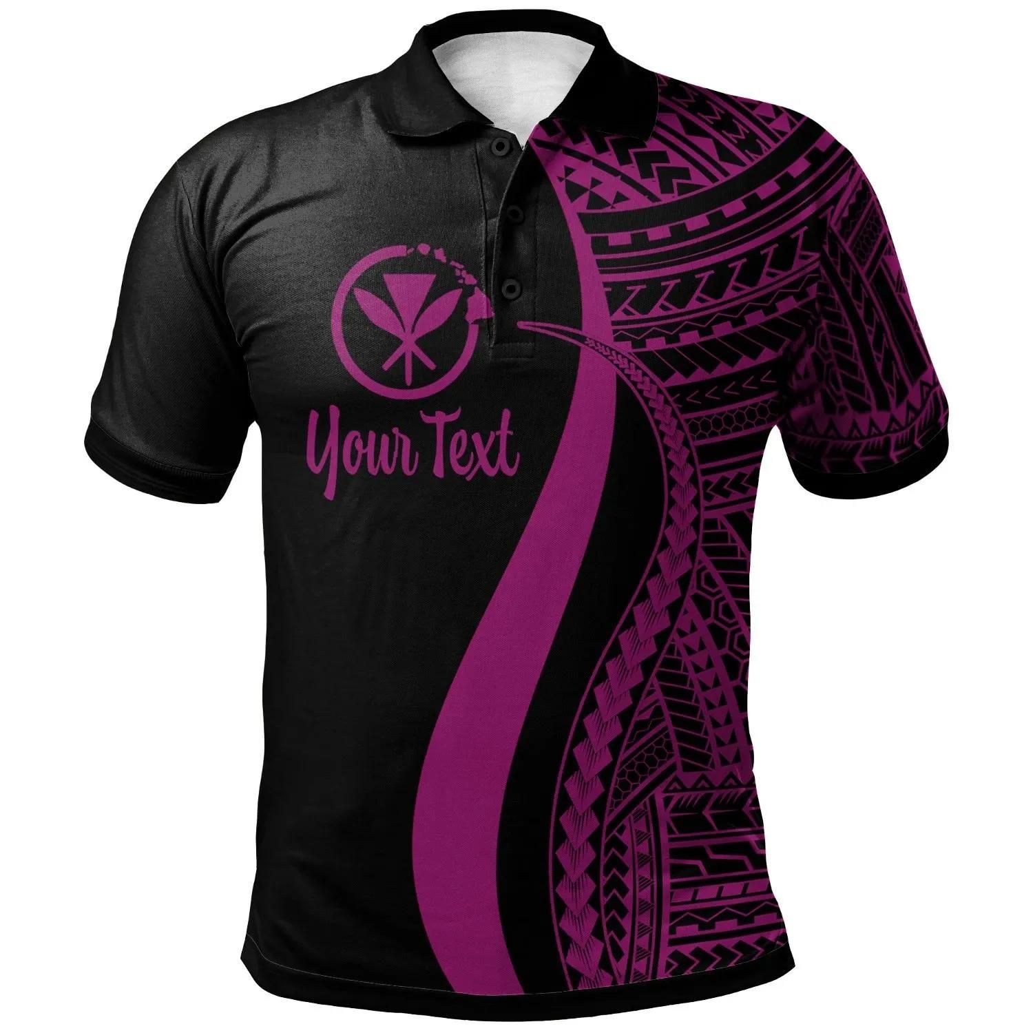Hawaii Custom Personalised Polo Shirt Blackberry - Polynesian Tentacle Tribal Pattern - BN11 Hawaii Custom Personalised Polo Shirt Blackberry - Polynesian Tentacle Tribal Pattern - BN11