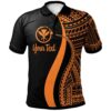 Hawaii Custom Personalised Polo Shirt Orange - Polynesian Tentacle Tribal Pattern - BN11
