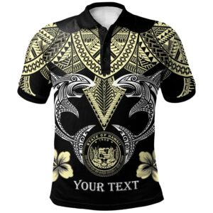 Hawaii Custom Personalised  Polo Shirt - Polynesian Maoli Pattern Sharks - BN29