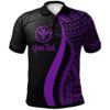 Hawaii Custom Personalised Polo Shirt Purple - Polynesian Tentacle Tribal Pattern - BN11