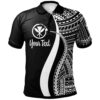 Hawaii Custom Personalised Polo Shirt White - Polynesian Tentacle Tribal Pattern - BN11