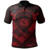 Hawaii Custom Personalised Polo Shirts - Red Seal Polynesian Patterns - BN18