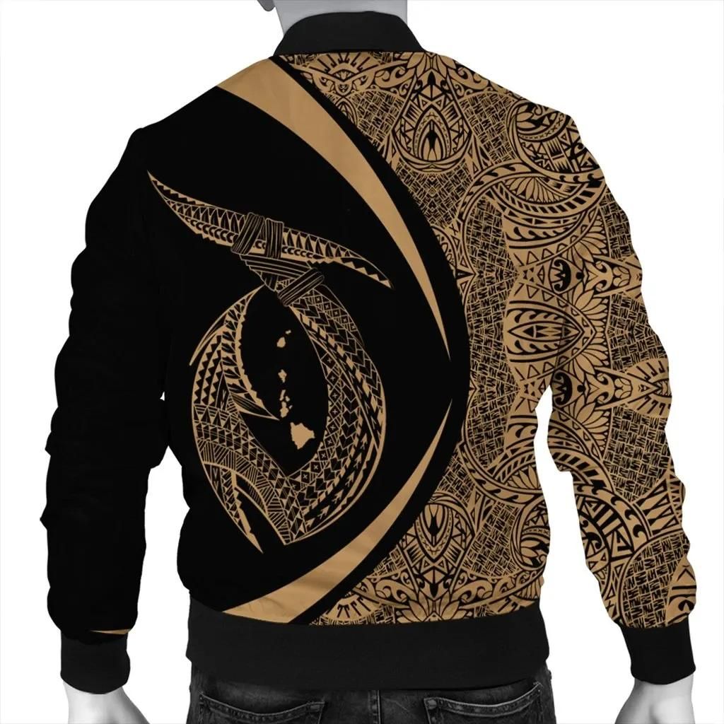 Hawaii-Fish-Hook-Polynesian-Bomber-Jacket-Circle-Style-Gold-AH-J4R-Bomber-Jacket-1