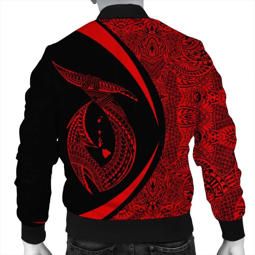 Hawaii-Fish-Hook-Polynesian-Bomber-Jacket-Circle-Style-Red-AH-J4R-Bomber-Jacket-1