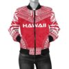 Hawaii Flag Polynesian Chief Women'S Bomber Jacket - Bn10 Bomber Jacket
