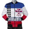 Hawaii Flag Polynesian Men's Bomber Jacket - AH J4 Bomber Jacket