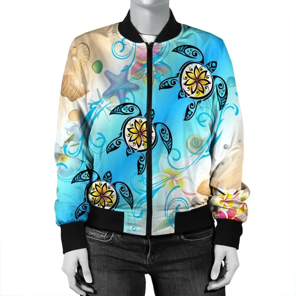 Hawaii-Fresh-Beach-Turtle-Plumeria-Bomber-Jacket-AH-Brian-Style-J5R-Bomber-Jacket-2