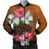 Hawaii Hibiscus Flower Polynesia Bomber Jacket - AH - JR Bomber Jacket