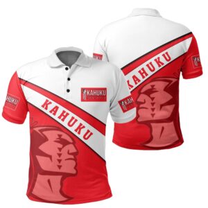 Hawaii Kahuku Football Polo Shirt - AH - J4