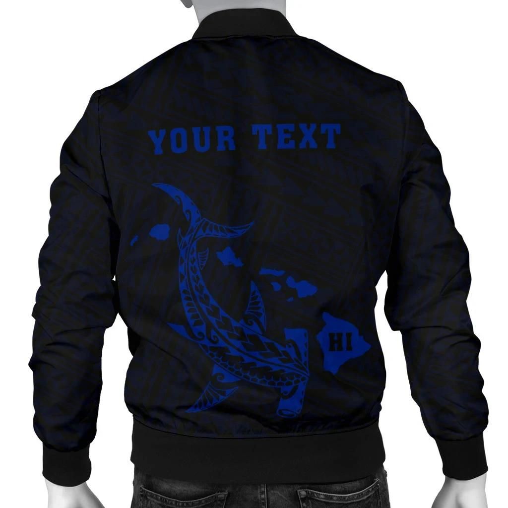 Hawaii-Kakau-Polynesian-Hammerhead-Shark-Map-Personalized-Mens-Bomber-Jacket-Blue-AH-J6-Bomber-Jacket-1