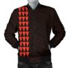 Hawaii Kakau Polynesian Hammerhead Shark Map Personalized Men's Bomber Jacket - Orange - AH - J6 Bomber Jacket