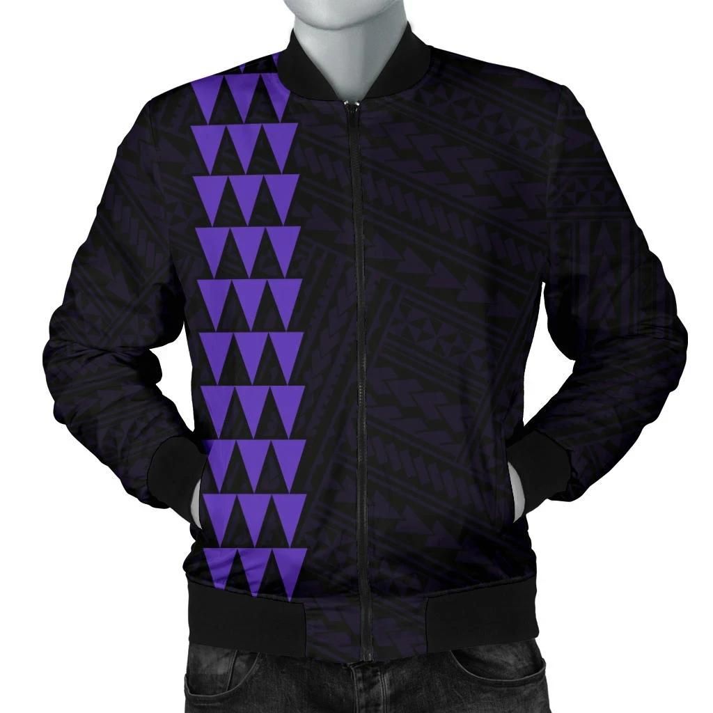 Hawaii Kakau Polynesian Hammerhead Shark Map Personalized Men's Bomber Jacket - Purple - AH - J6 Bomber Jacket Hawaii Kakau Polynesian Hammerhead Shark Map Personalized Men's Bomber Jacket - Purple - AH - J6 Bomber Jacket