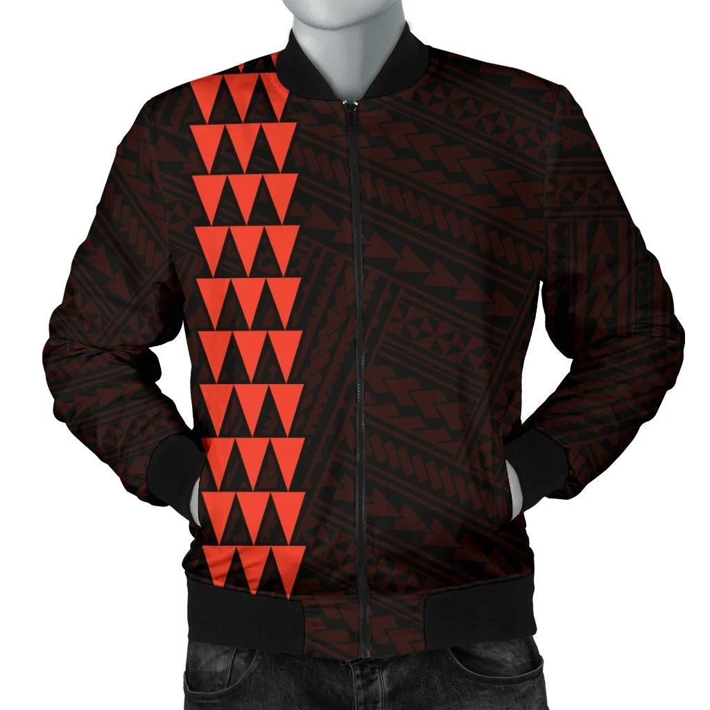 Hawaii Kakau Polynesian Three Turtles Map Personalized Men's Bomber Jacket - Orange - AH - J6 Hawaii Kakau Polynesian Three Turtles Map Personalized Men's Bomber Jacket - Orange - AH - J6