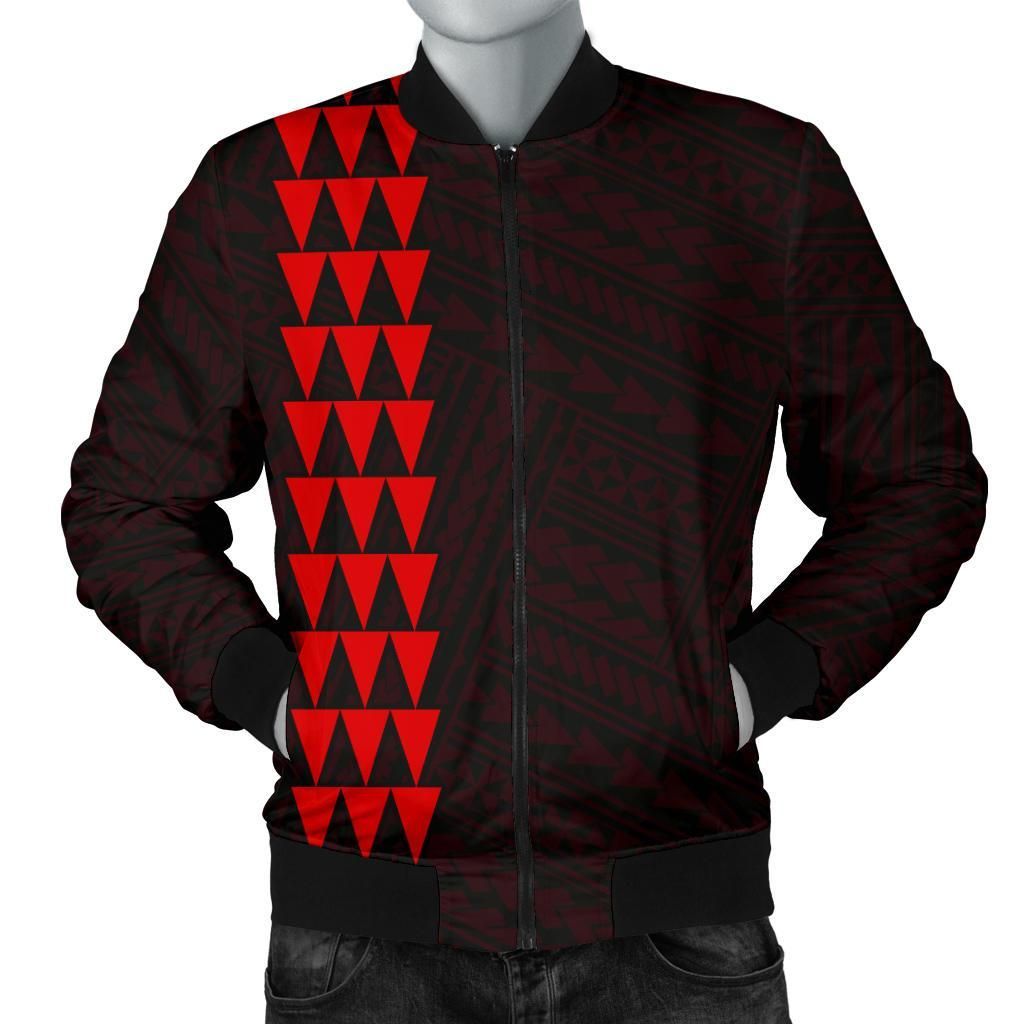 Hawaii Kakau Polynesian Turtle Map Men's Bomber Jacket - Red - AH - J6 Bomber Jacket Hawaii Kakau Polynesian Turtle Map Men's Bomber Jacket - Red - AH - J6 Bomber Jacket