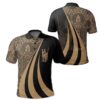 Hawaii Kamehameha Kanaka Polo Shirt Gold - AH - J7