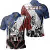 Hawaii Kanaka Cover Kakau Polynesian King Polo Shirt - AH - J1