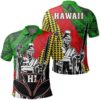 Hawaii Kanaka Maoli Cover Kakau Polynesian King Polo Shirt - AH - J1
