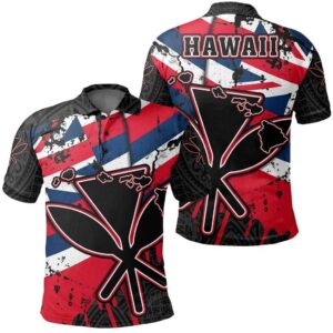 Hawaii Kanaka Maoli Polo Shirt My Blood - AH - J1