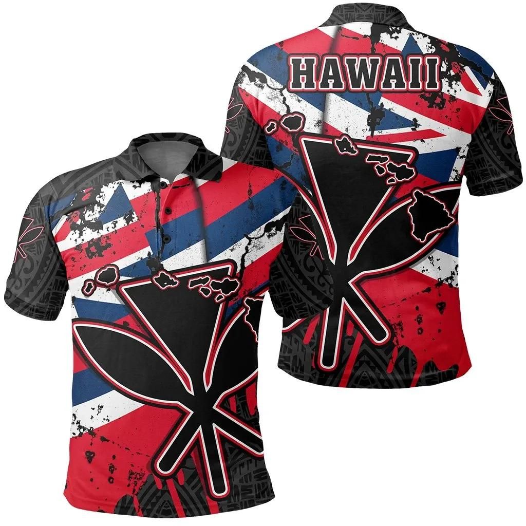 Hawaii Kanaka Maoli Polo Shirt My Blood - AH - J1 Hawaii Kanaka Maoli Polo Shirt My Blood - AH - J1