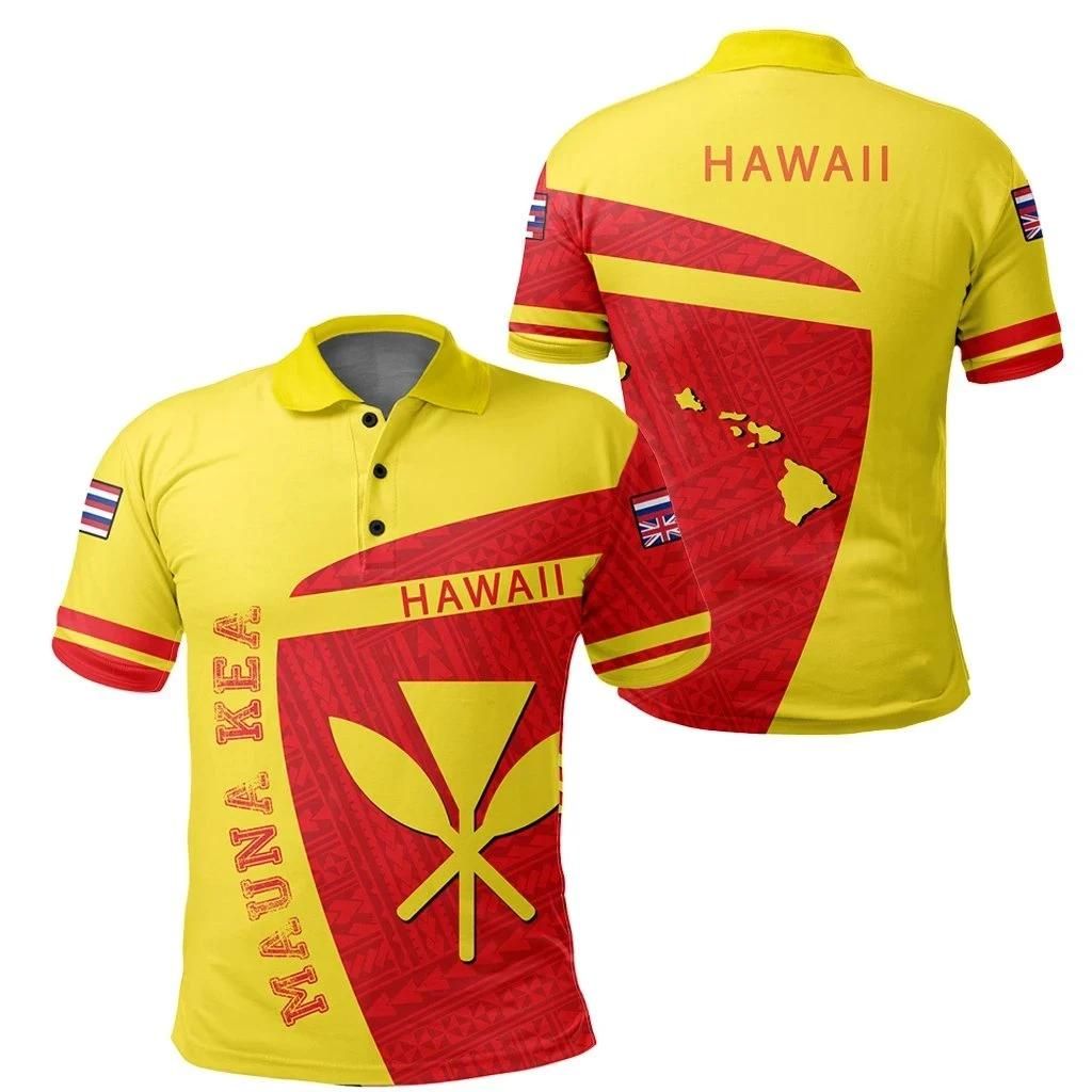 Hawaii Kanaka Polynesian Mauna Kea Sport Polo Shirt - Premium Style - AH - J7 Hawaii Kanaka Polynesian Mauna Kea Sport Polo Shirt - Premium Style - AH - J7