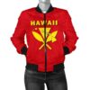 Hawaii Kanaka Polynesian Women's Bomber Jacket - AH - J71