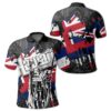 Hawaii King Flag Polo Shirt - Royal Style - AH J9