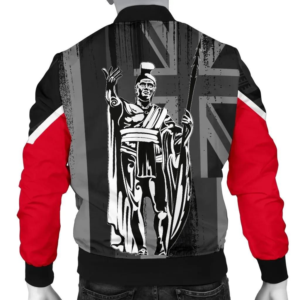 Hawaii-King-Flag-Polynesian-Mens-Bomber-Jacket-Gray-AH-J4-Bomber-Jacket-1
