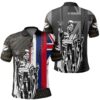 Hawaii King Flag Polynesian Polo Shirt - Gold - AH J4