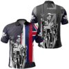 Hawaii King Flag Polynesian Polo Shirt - Purple - J4