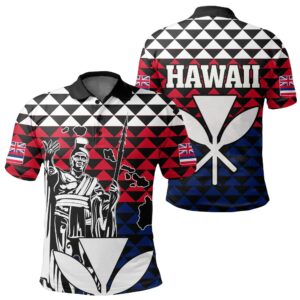 Hawaii King Kakau Polo Shirt - AH J4